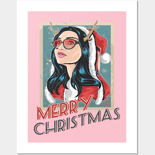 Merry Christmas Women Wall Art by TeeTees